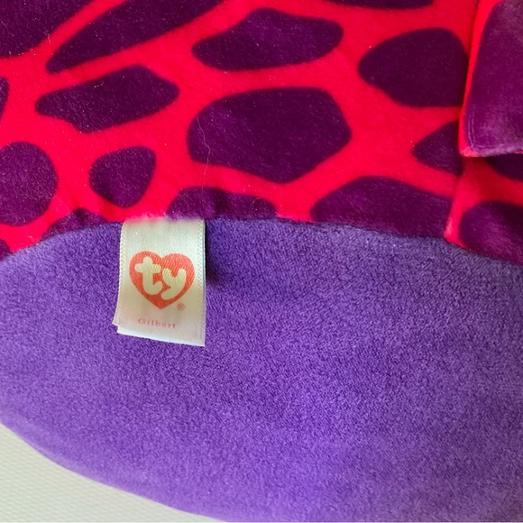 Large Gilbert the Pink Giraffe Squish a Boo Ty Plush - Picture 4 of 7